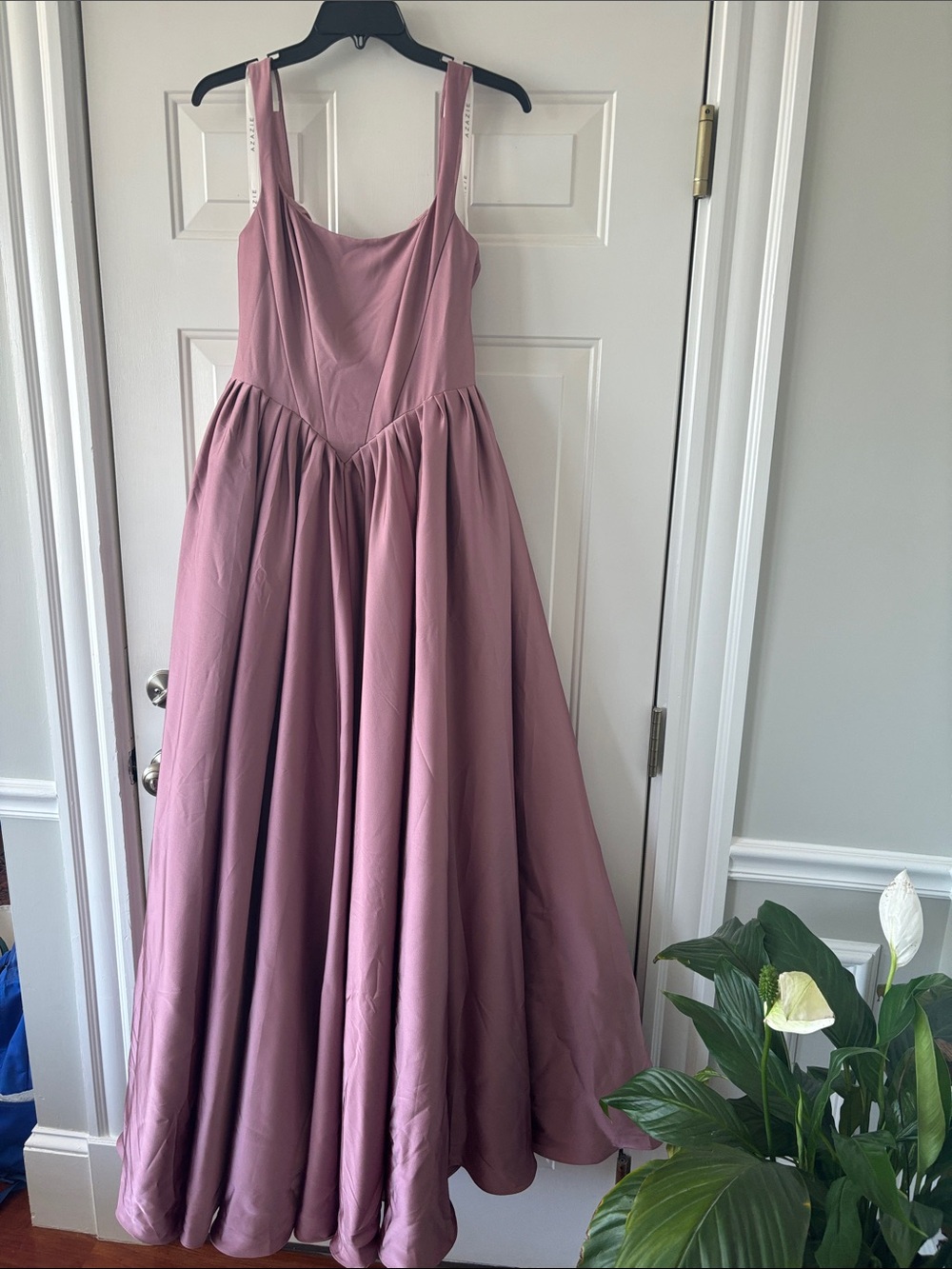 Azazie Mauve A-Line Sleeveless Bridesmaid Gown